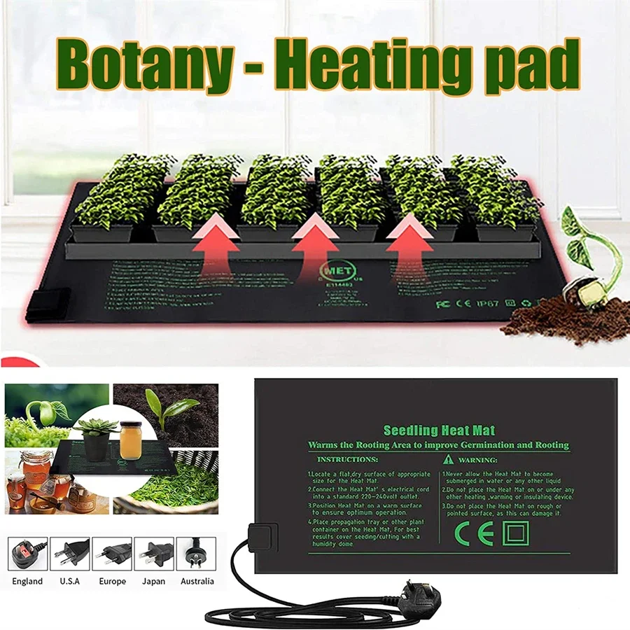 4 Sizes 220V EU Plug Seedling  - огляд і ціна Seedling Heat Pad