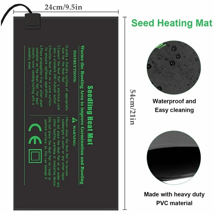 4 Sizes 220V EU Plug Seedling  - огляд і ціна Seedling Heat Pad
