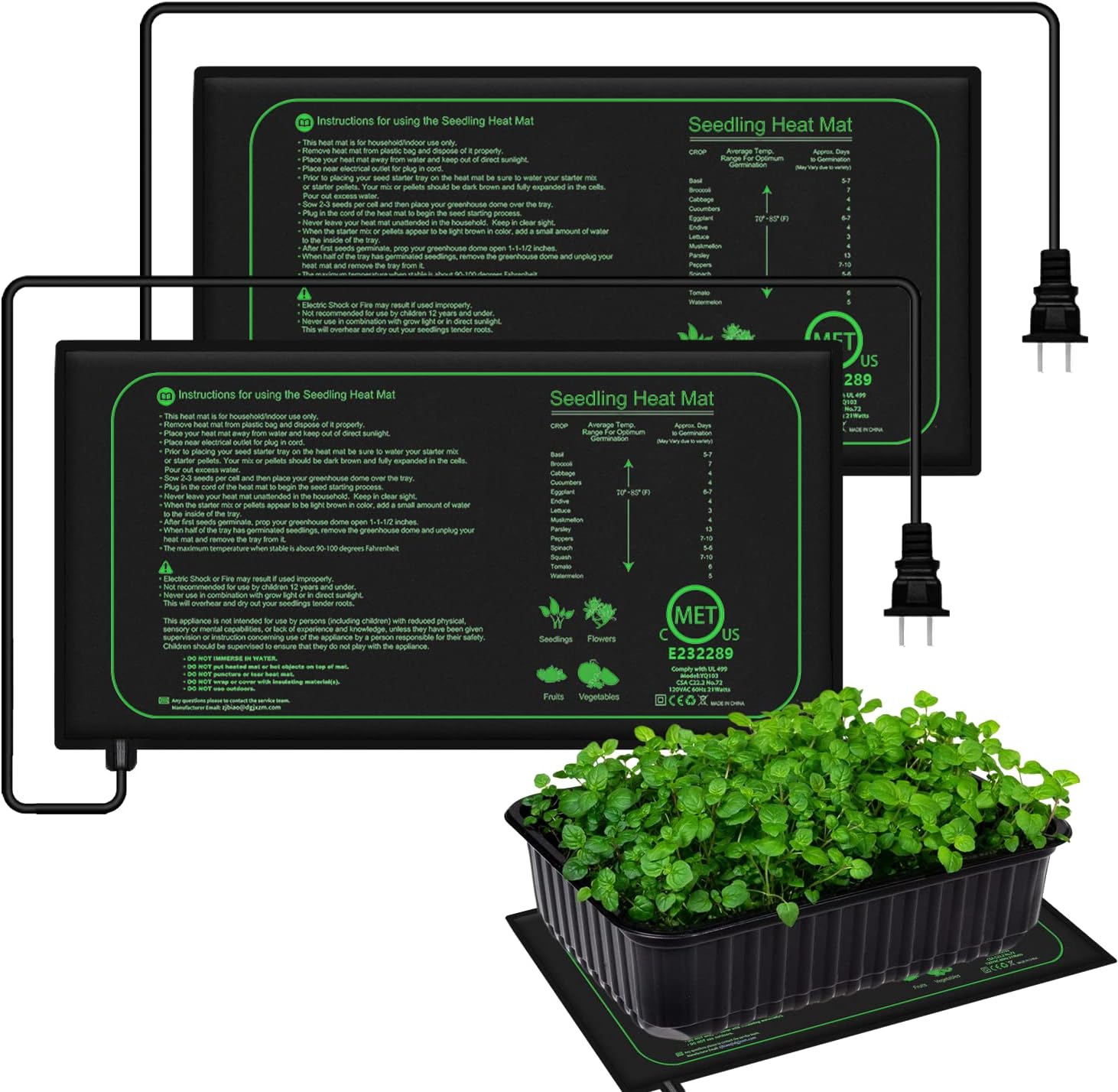 10/25/50CM Seedling Heat Mat I - огляд і ціна Seedling Heat Pad