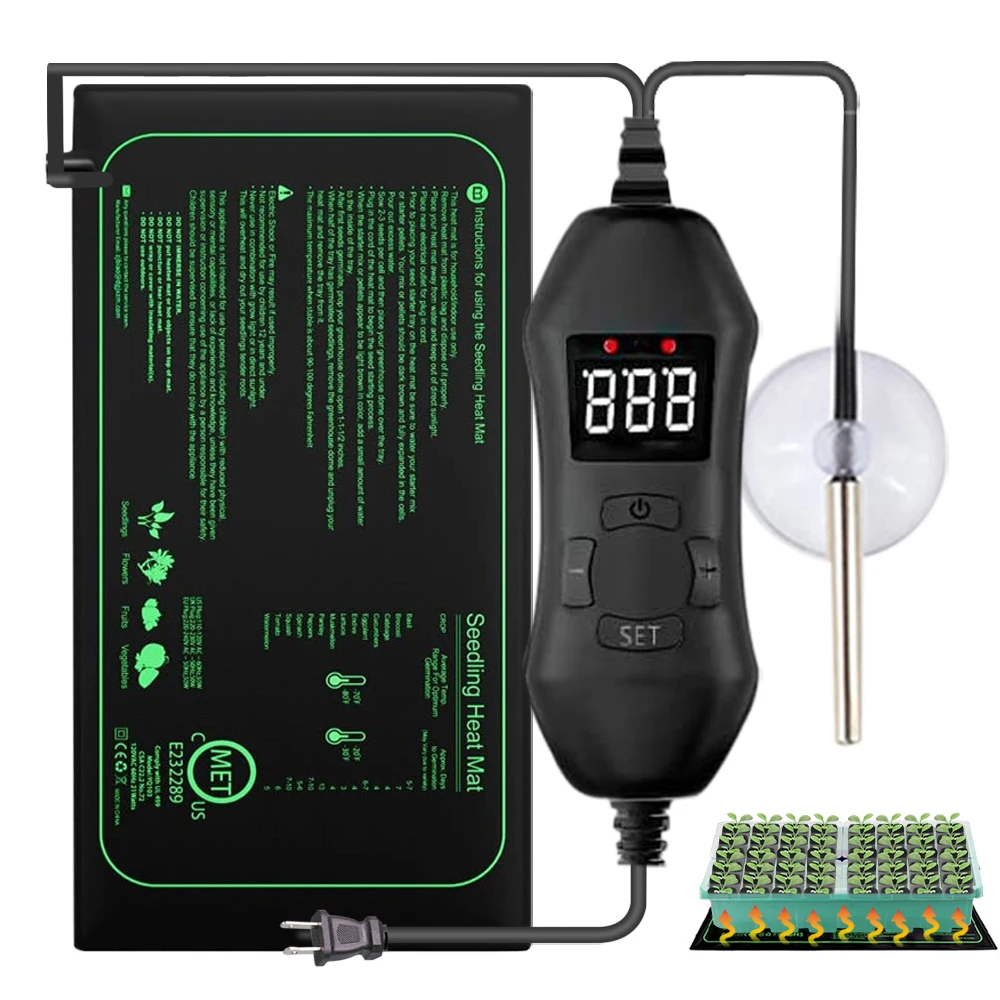 50W EU-US/UK/AU Adjustable The - огляд і ціна Seedling Heat Pad